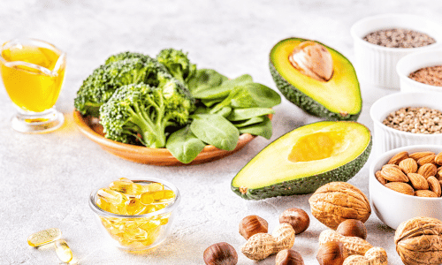Picture of plant-based sources of omega-3s. Veg Out With Maria