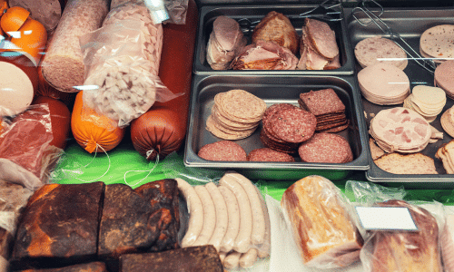 picture of processed meats. Inflammatory foods